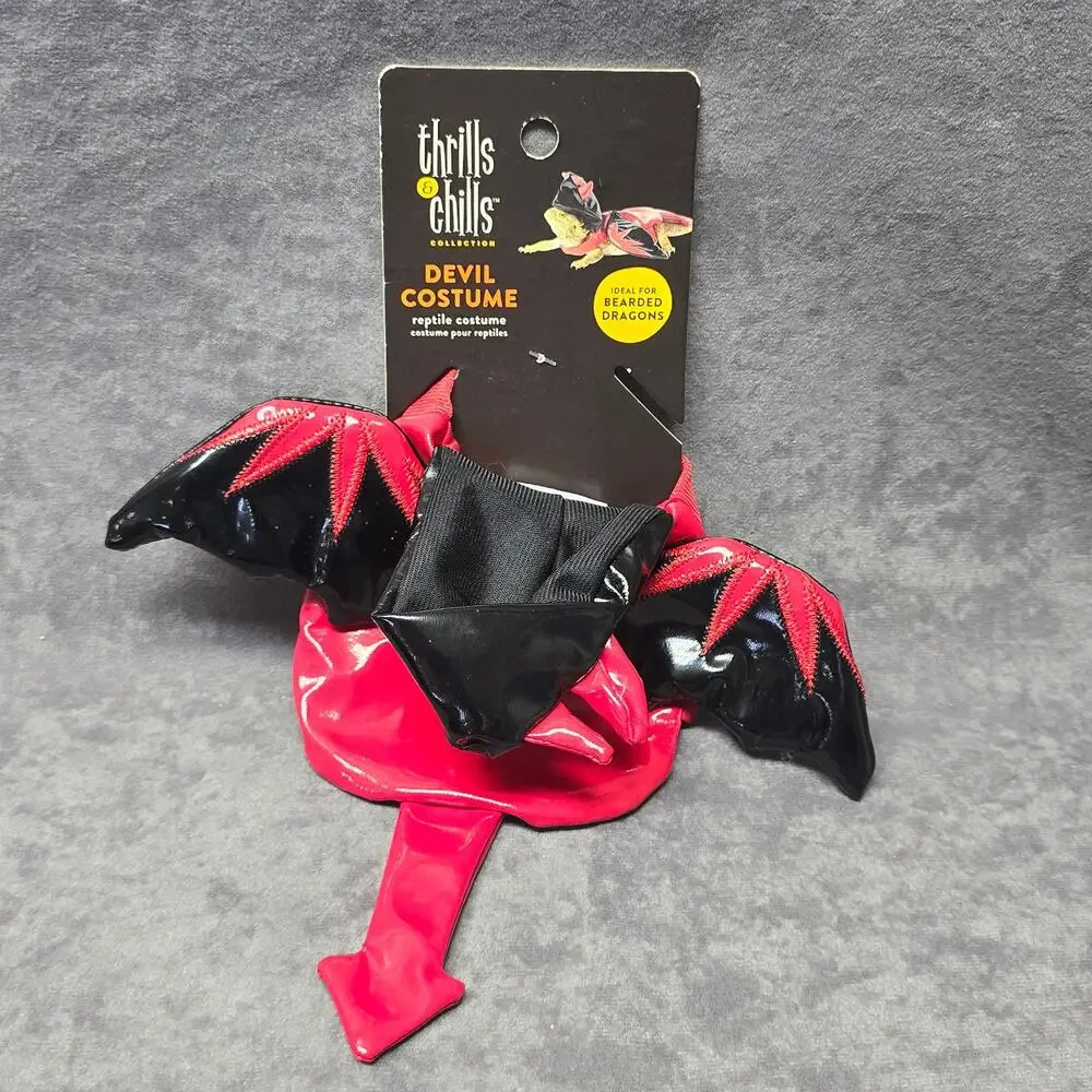 Thrills & Chills Collection Reptile Devil Costume Bearded Dragons Hooded Horns